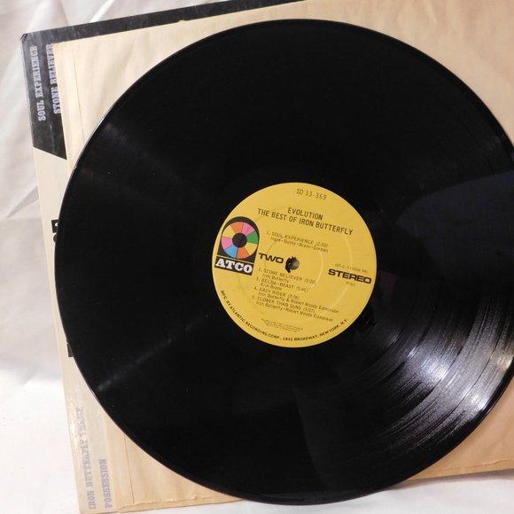 The Best of Iron Butterfly Evolution LP Vinyl Record 1971 Vintage - Picture 9 of 9